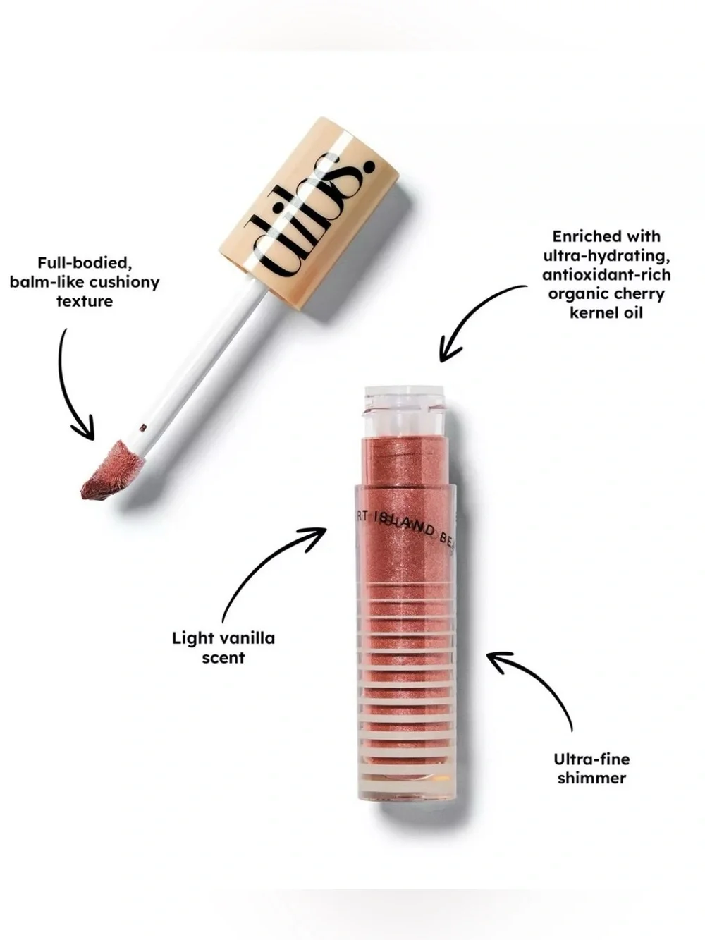 DIBS Beauty Go To Glossy Balm in the shade MIMS (7.4 mL) New with Box